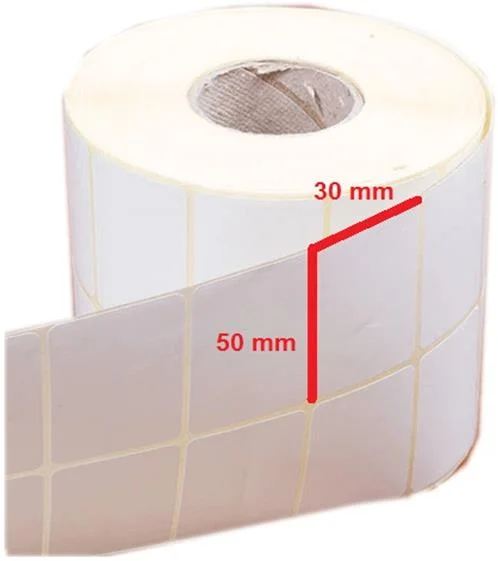 برچسب کاغذی 50×30 دو ستونه 3000 عددی - تصویر 1