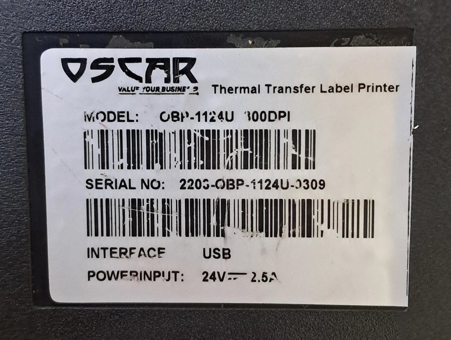 لیبل پرینتر Oscar OBP-1124U استوک - تصویر 3