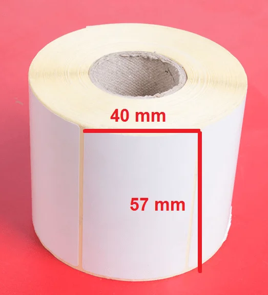 برچسب ترازو حرارتی 57×40 تعداد 750 عددی - تصویر 1