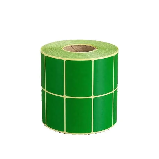 برچسب کاغذی 51×34 دو ستونه 3000 عددی سبز - تصویر 1